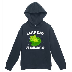 Funny Frog Leap Day February 29 Birthday Feb 29 Leap Year Urban Pullover Hoodie