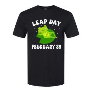 Funny Frog Leap Day February 29 Birthday Feb 29 Leap Year Softstyle CVC T-Shirt