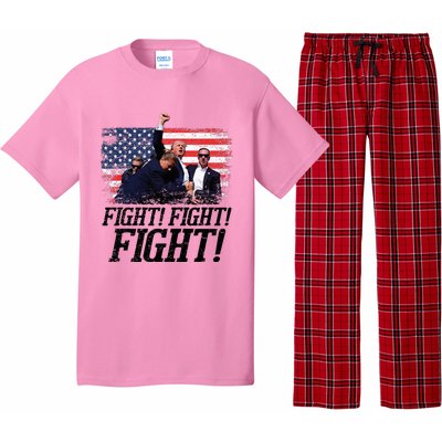 Fight Fist Legend Trump 2024 Survived Shot At Election Rally Pajama Set