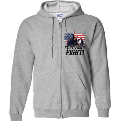 Fight Fist Legend Trump 2024 Survived Shot At Election Rally Full Zip Hoodie