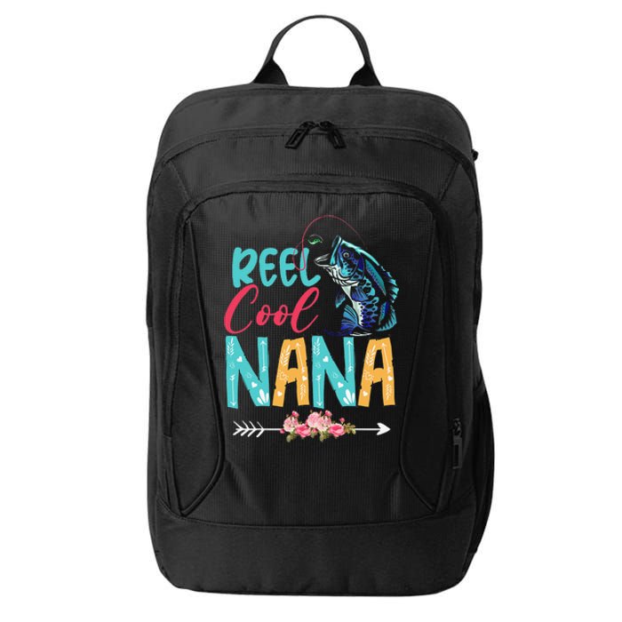 Funny Fishing Lover Happy Mothers Day Matching Proud Nana City Backpack