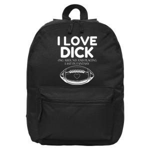 Funny Football Last Place Fantasy 16 in Basic Backpack