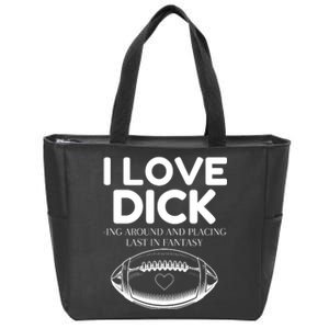 Funny Football Last Place Fantasy Zip Tote Bag