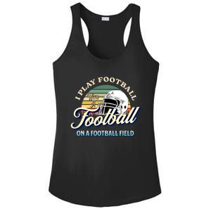 Funny Football Line Go Sports Ofunny Giftline Football Gameday Gift Ladies PosiCharge Competitor Racerback Tank