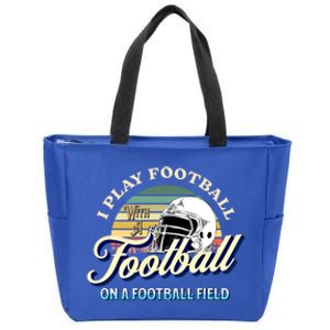 Funny Football Line Go Sports Ofunny Giftline Football Gameday Gift Zip Tote Bag