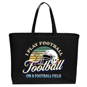 Funny Football Line Go Sports Ofunny Giftline Football Gameday Gift Cotton Canvas Jumbo Tote