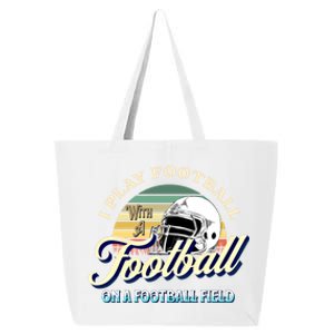 Funny Football Line Go Sports Ofunny Giftline Football Gameday Gift 25L Jumbo Tote