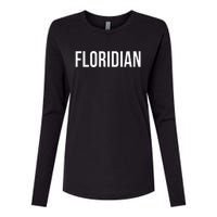 Floridian Womens Cotton Relaxed Long Sleeve T-Shirt