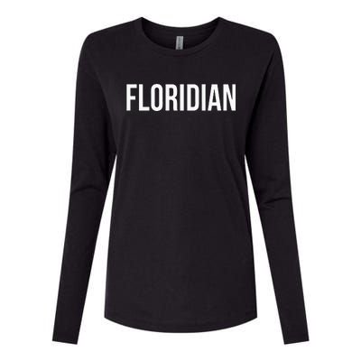 Floridian Womens Cotton Relaxed Long Sleeve T-Shirt