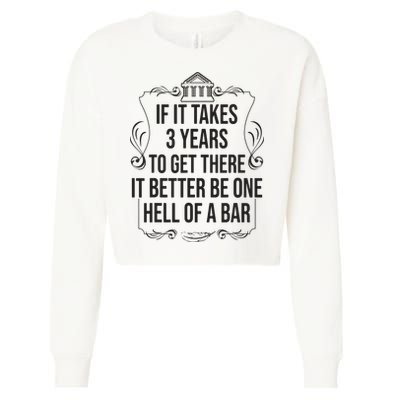 Funny Future Lawyer Student Gift Cute Law School Bar Exam Cropped Pullover Crew