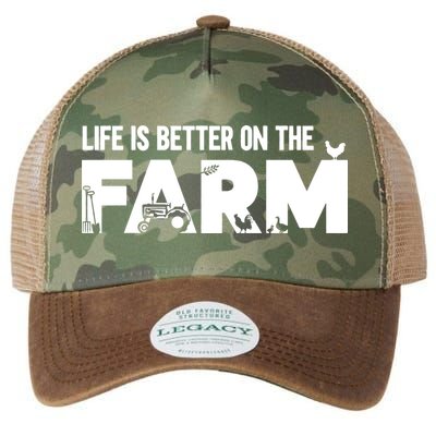 Farm Farmer Life Is Better On The Farm Legacy Tie Dye Trucker Hat