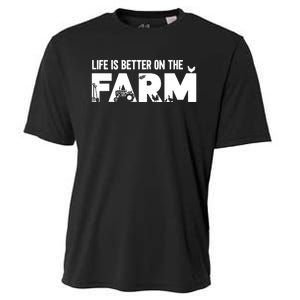 Farm Farmer Life Is Better On The Farm Cooling Performance Crew T-Shirt