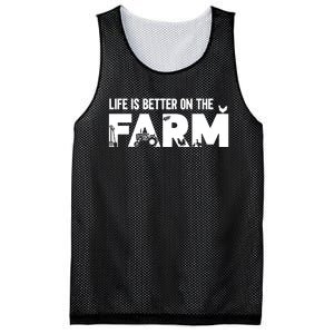 Farm Farmer Life Is Better On The Farm Mesh Reversible Basketball Jersey Tank