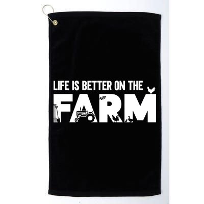 Farm Farmer Life Is Better On The Farm Golf Towel