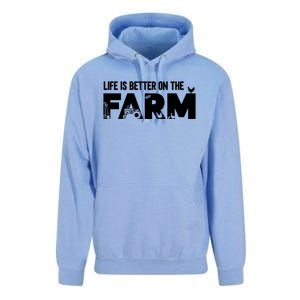 Farm Farmer Life Is Better On The Farm Unisex Surf Hoodie