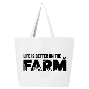 Farm Farmer Life Is Better On The Farm 25L Jumbo Tote