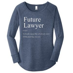 Funny Future Lawyer Gift For Law School Graduate Attorney Women's Perfect Tri Tunic Long Sleeve Shirt