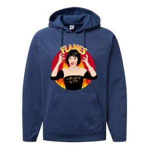 Flames Performance Fleece Hoodie