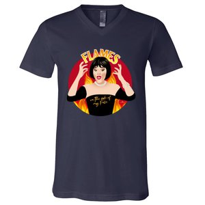 Flames V-Neck T-Shirt