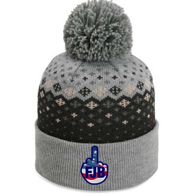 FJB Flag Logo The Baniff Cuffed Pom Beanie