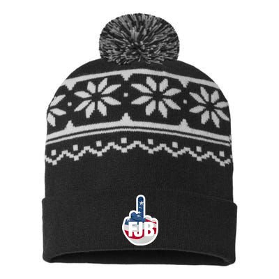 FJB Flag Logo USA-Made Snowflake Beanie