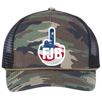 FJB Flag Logo Retro Rope Trucker Hat Cap