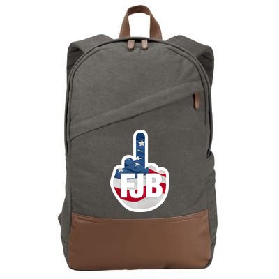 FJB Flag Logo Cotton Canvas Backpack