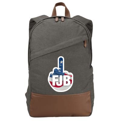 FJB Flag Logo Cotton Canvas Backpack