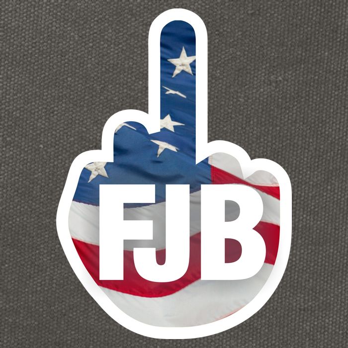 FJB Flag Logo Cotton Canvas Backpack