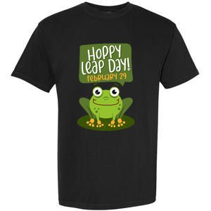 Funny Frog Lover Hoppy Leap Day February 29 Gift Garment-Dyed Heavyweight T-Shirt