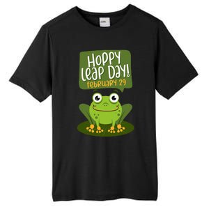 Funny Frog Lover Hoppy Leap Day February 29 Gift Tall Fusion ChromaSoft Performance T-Shirt