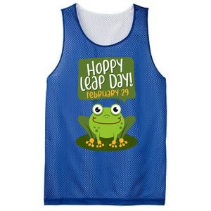 Funny Frog Lover Hoppy Leap Day February 29 Gift Mesh Reversible Basketball Jersey Tank