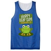 Funny Frog Lover Hoppy Leap Day February 29 Gift Mesh Reversible Basketball Jersey Tank