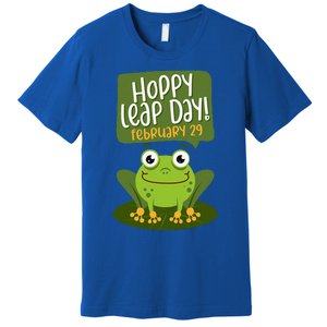 Funny Frog Lover Hoppy Leap Day February 29 Gift Premium T-Shirt