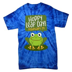 Funny Frog Lover Hoppy Leap Day February 29 Gift Tie-Dye T-Shirt