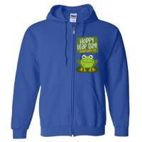 Funny Frog Lover Hoppy Leap Day February 29 Gift Full Zip Hoodie