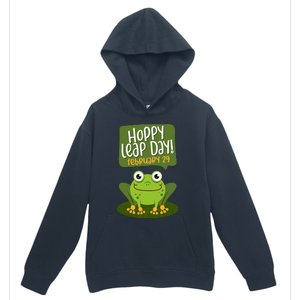 Funny Frog Lover Hoppy Leap Day February 29 Gift Urban Pullover Hoodie