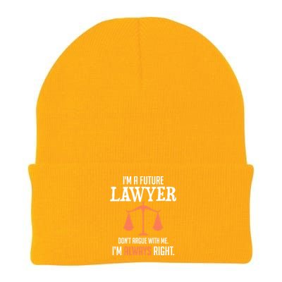 Funny Future Lawyer Law School Student Gift Knit Cap Winter Beanie