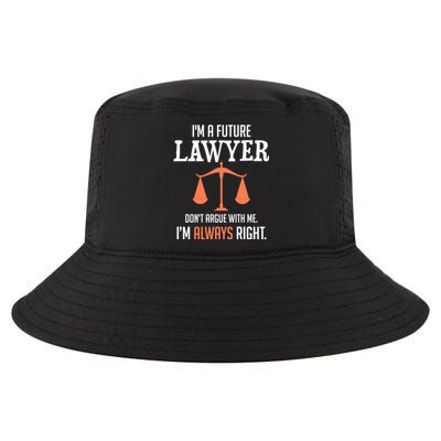 Funny Future Lawyer Law School Student Gift Cool Comfort Performance Bucket Hat