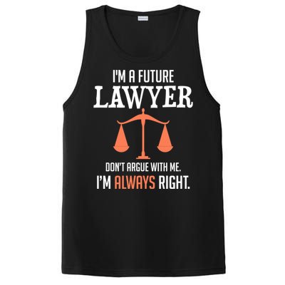 Funny Future Lawyer Law School Student Gift PosiCharge Competitor Tank