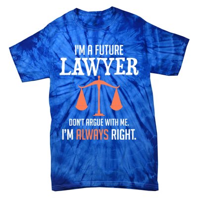 Funny Future Lawyer Law School Student Gift Tie-Dye T-Shirt