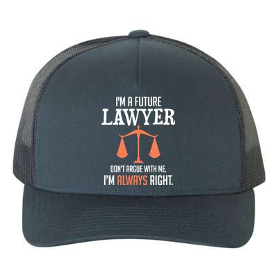 Funny Future Lawyer Law School Student Gift Yupoong Adult 5-Panel Trucker Hat