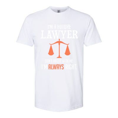 Funny Future Lawyer Law School Student Gift Softstyle CVC T-Shirt