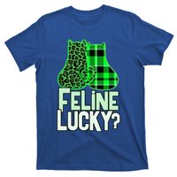 Funny Feline Lucky Feeling My Cats Luck St Patrick's Gift T-Shirt