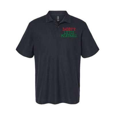 Funny Food Lovers Humor Daddys Little Meatball Gift Softstyle Adult Sport Polo