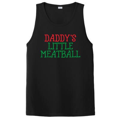 Funny Food Lovers Humor Daddys Little Meatball Gift PosiCharge Competitor Tank