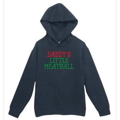 Funny Food Lovers Humor Daddys Little Meatball Gift Urban Pullover Hoodie