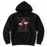 Funny Flamingo Lights Tangled Ugly Sweater Xmas  Hoodie