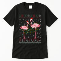 Funny Flamingo Lights Tangled Ugly Sweater Xmas  Tall T-Shirt