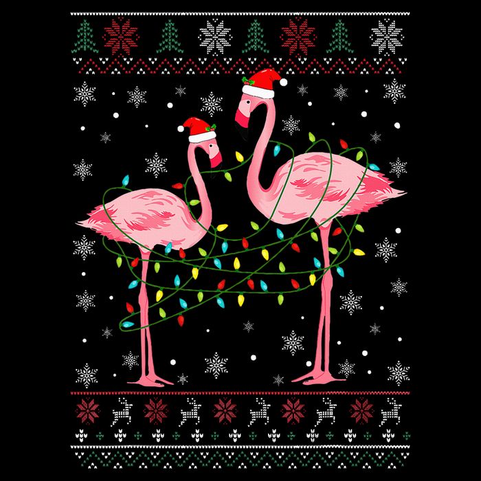 Funny Flamingo Lights Tangled Ugly Sweater Xmas  Mug